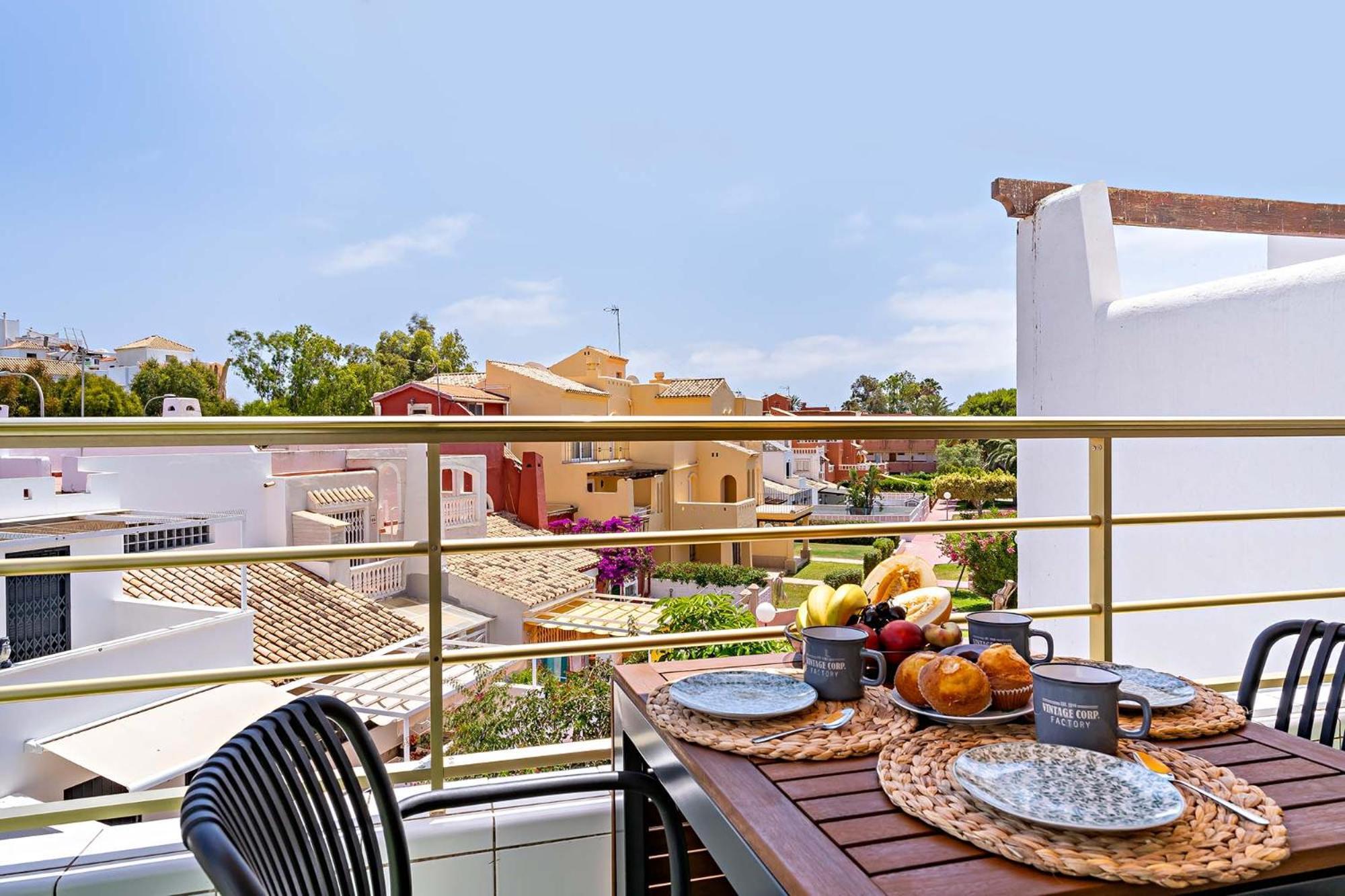 Ferienwohnung Capri - Pueblo Italia Roquetas de Mar Exterior foto