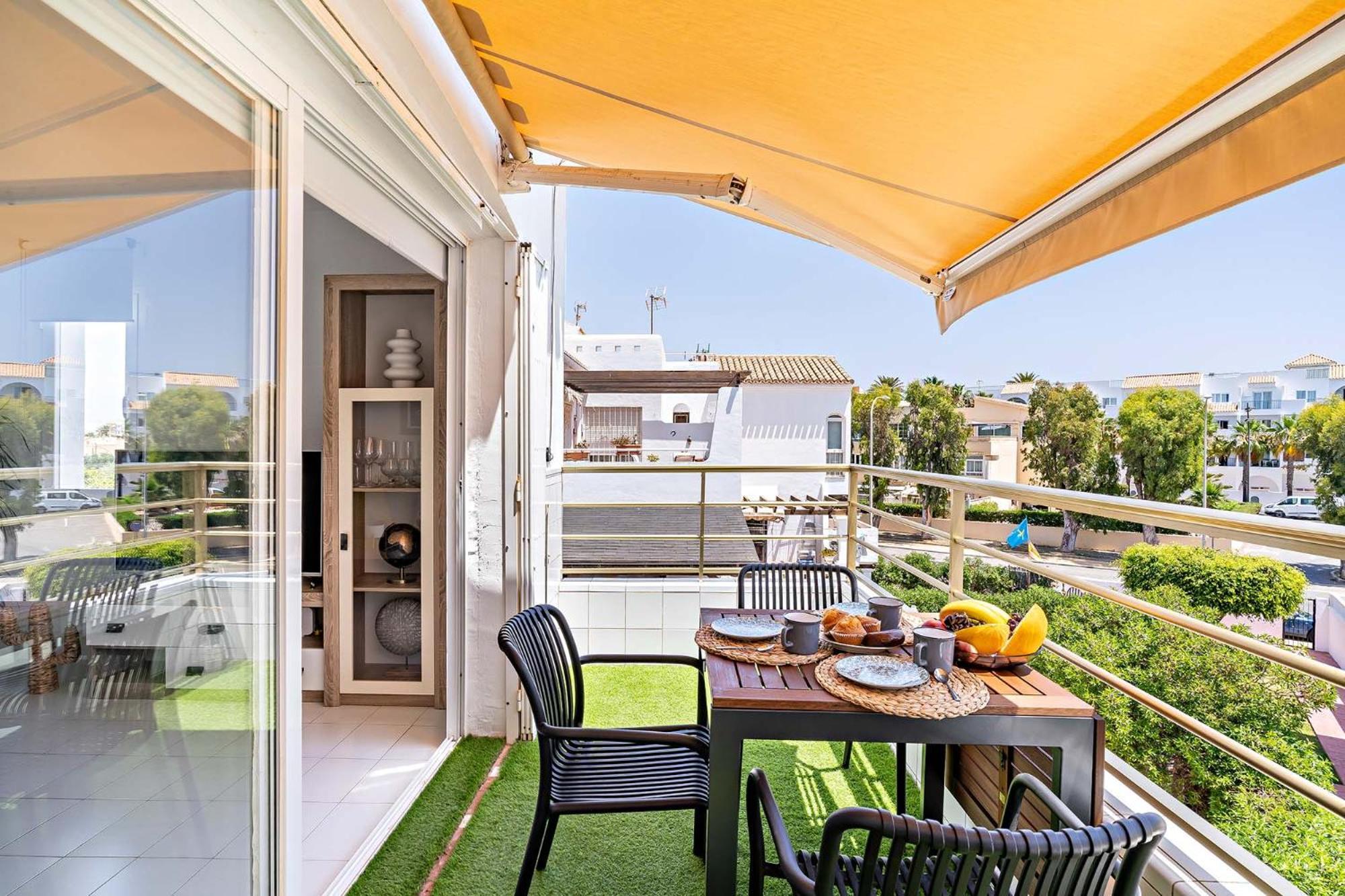 Ferienwohnung Capri - Pueblo Italia Roquetas de Mar Exterior foto
